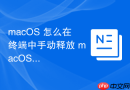 macOS 怎么在终端中手动释放 macOS 的活动内存缓存