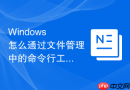 Windows 怎么通过文件管理中的命令行工具快速对比两个文件夹的文件差异
