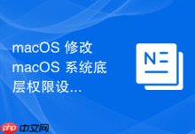 macOS 修改 macOS 系统底层权限设置的安全注意事项
