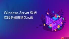 windows server 数据库服务器搭建怎么做