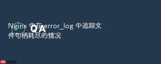 nginx 中在 error_log 中追踪文件句柄耗尽的情况