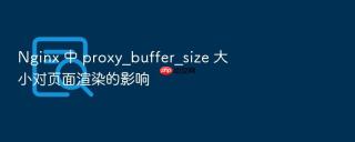 nginx 中 proxy_buffer_size 大小对页面渲染的影响