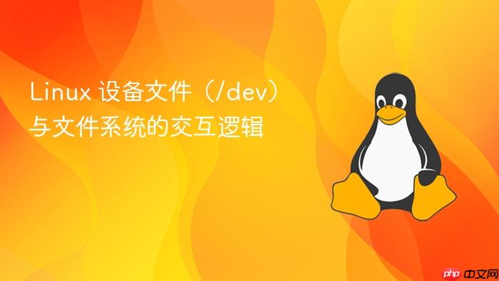 linux 设备文件（/dev）与文件系统的交互逻辑