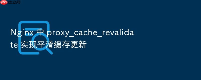 nginx 中 proxy_cache_revalidate 实现平滑缓存更新