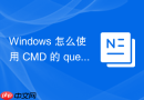 Windows 怎么使用 CMD 的 query user 查看远程桌面登录用户
