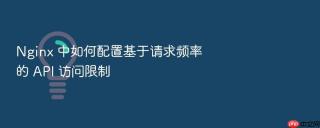 nginx 中如何配置基于请求频率的 api 访问限制