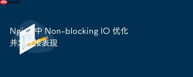 nginx 中 non-blocking io 优化并发连接表现