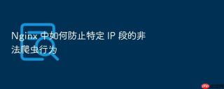 Nginx 中如何防止特定 IP 段的非法爬虫行为