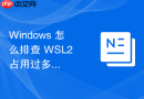 Windows 怎么排查 WSL2 占用过多磁盘空间导致宿主机盘满故障