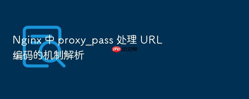 nginx 中 proxy_pass 处理 url 编码的机制解析