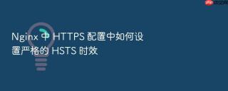 nginx 中 https 配置中如何设置严格的 hsts 时效