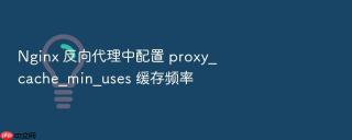 nginx 反向代理中配置 proxy_cache_min_uses 缓存频率