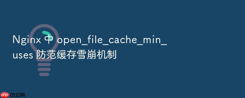 nginx 中 open_file_cache_min_uses 防范缓存雪崩机制