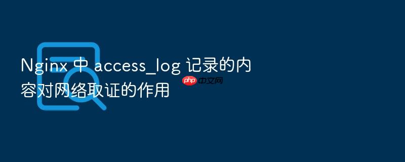 nginx 中 access_log 记录的内容对网络取证的作用