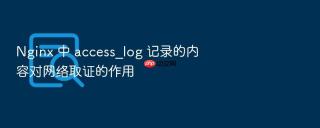 nginx 中 access_log 记录的内容对网络取证的作用