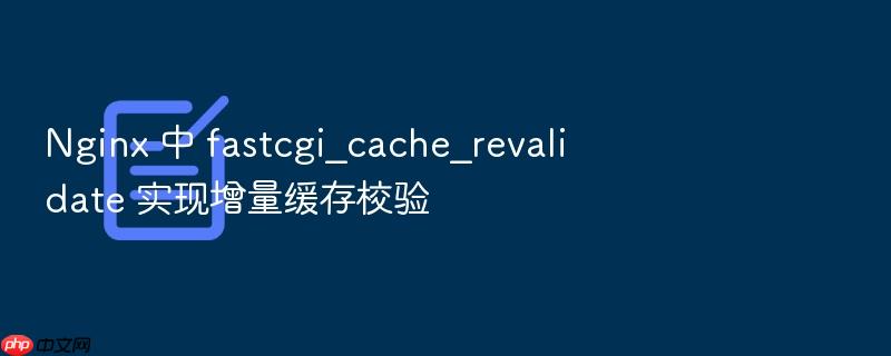 nginx 中 fastcgi_cache_revalidate 实现增量缓存校验