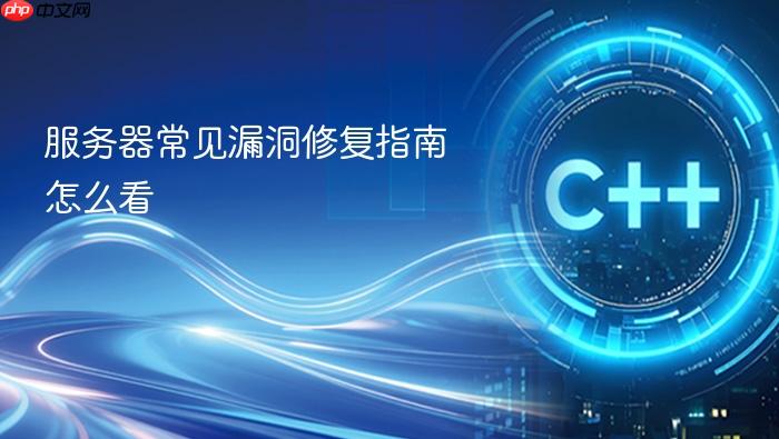 服务器常见漏洞修复指南怎么看