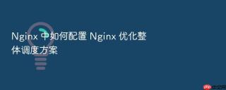 nginx 中如何配置 nginx 优化整体调度方案