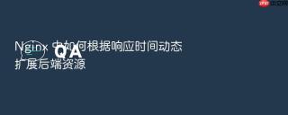 nginx 中如何根据响应时间动态扩展后端资源