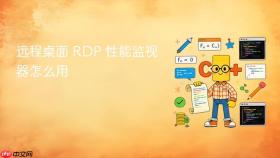远程桌面 rdp 性能监视器怎么用