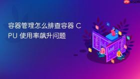 容器管理怎么排查容器 CPU 使用率飙升问题