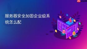 服务器安全加固企业级系统怎么配