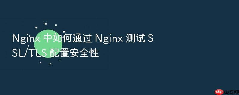 nginx 中如何通过 nginx 测试 ssl/tls 配置安全性