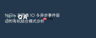 nginx 非阻塞 io 与异步事件驱动的有机结合模式分析