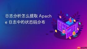 日志分析怎么提取 apache 日志中的状态码分布