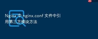 nginx 中 nginx.conf 文件中引用第三方模块方法