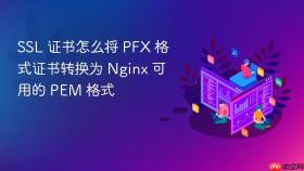 SSL 证书怎么将 PFX 格式证书转换为 Nginx 可用的 PEM 格式