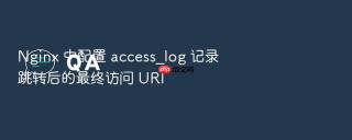 Nginx 中配置 access_log 记录跳转后的最终访问 URI