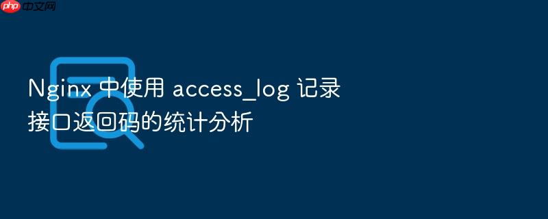 nginx 中使用 access_log 记录接口返回码的统计分析