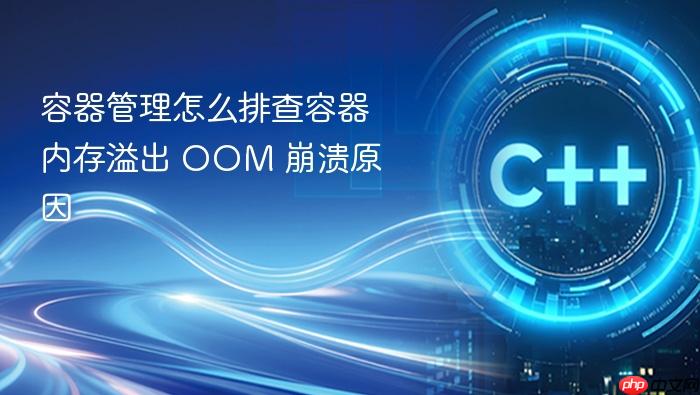 容器管理怎么排查容器内存溢出 oom 崩溃原因