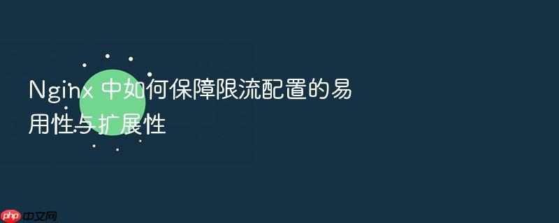 nginx 中如何保障限流配置的易用性与扩展性