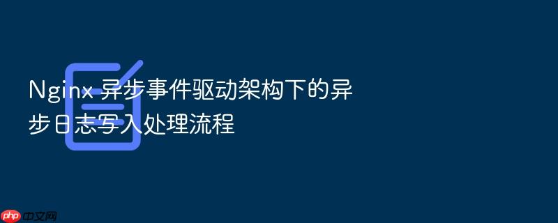 nginx 异步事件驱动架构下的异步日志写入处理流程