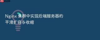 nginx 集群中实现后端服务器的平滑扩容与收缩