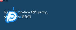 nginx 中 location 块内 proxy_set_header 的作用