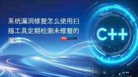 系统漏洞修复怎么使用扫描工具定期检测未修复的漏洞