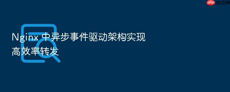 nginx 中异步事件驱动架构实现高效率转发