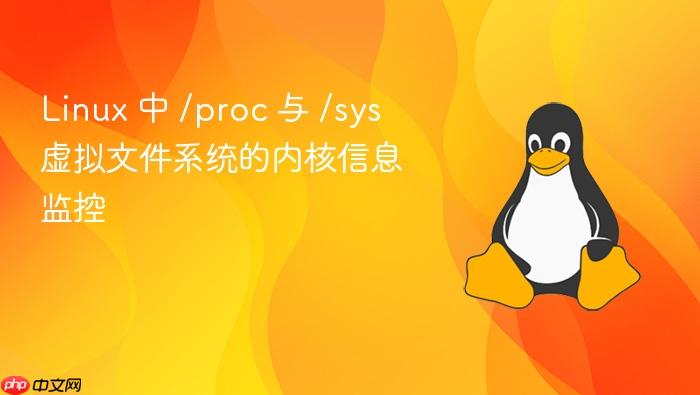 linux 中 /proc 与 /sys 虚拟文件系统的内核信息监控