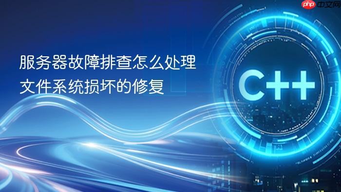 服务器故障排查怎么处理文件系统损坏的修复