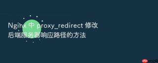 nginx 中 proxy_redirect 修改后端服务器响应路径的方法