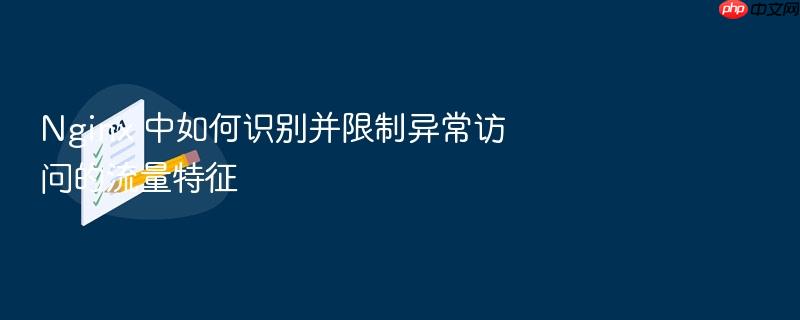 nginx 中如何识别并限制异常访问的流量特征