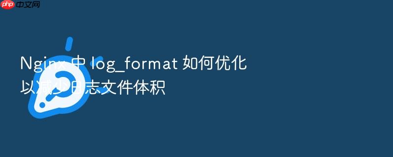 nginx 中 log_format 如何优化以减少日志文件体积