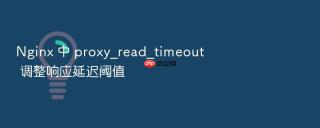 nginx 中 proxy_read_timeout 调整响应延迟阈值