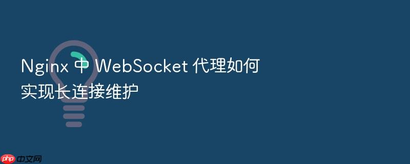 nginx 中 websocket 代理如何实现长连接维护