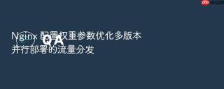 nginx 配置权重参数优化多版本并行部署的流量分发