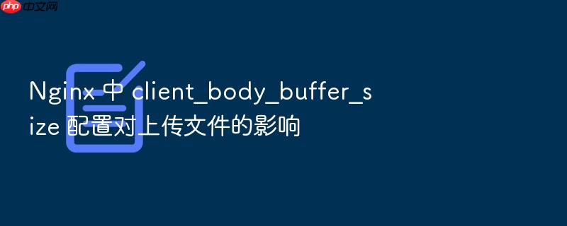nginx 中 client_body_buffer_size 配置对上传文件的影响