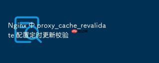 nginx 中 proxy_cache_revalidate 配置定时更新校验